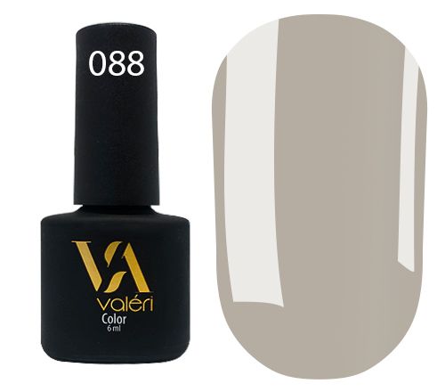Гель-лак Valeri №088 (оливково-сірий, емаль), 6 мл