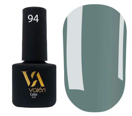 Гель-лак Valeri №094 (сіро-блакитний, емаль), 6 мл