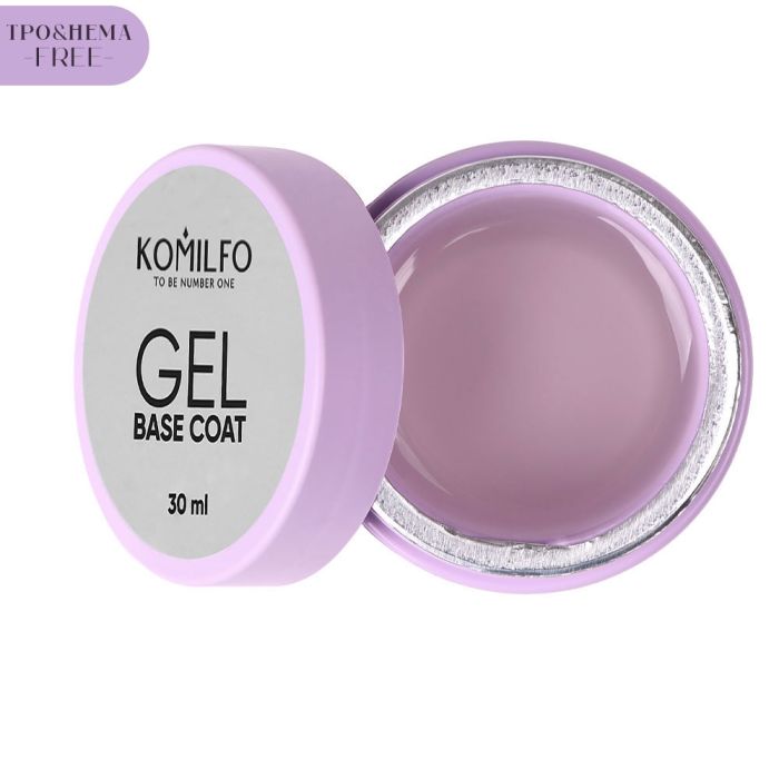 Гель-база Komilfo Gel Base Coat основа-коректор для гель-лаку без пензлика, 30 мл