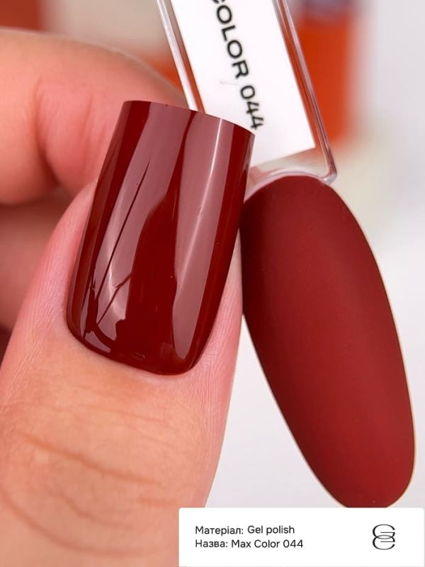 Гель-лак Gemely Max Color 44 Pomegranate Гранат, 6 мл