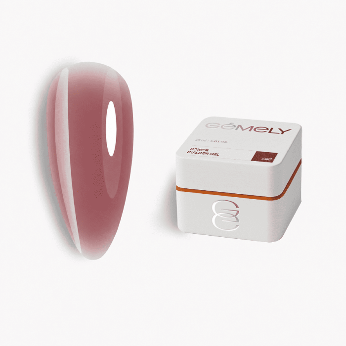 Гель GEMELY Power builder gel 46 коричневий нюд, 15 мл