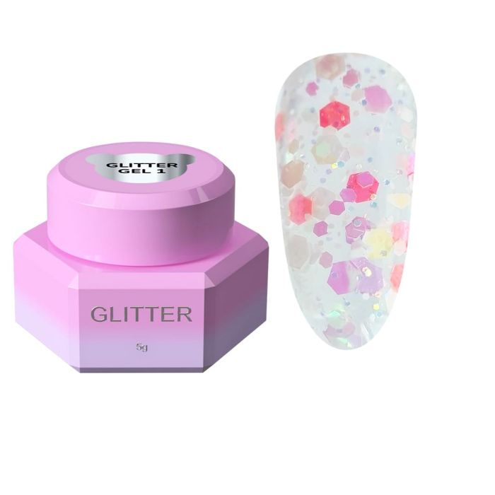 Блискітки для нігтів Glitter Gel You Are Cute 01, 5мл
