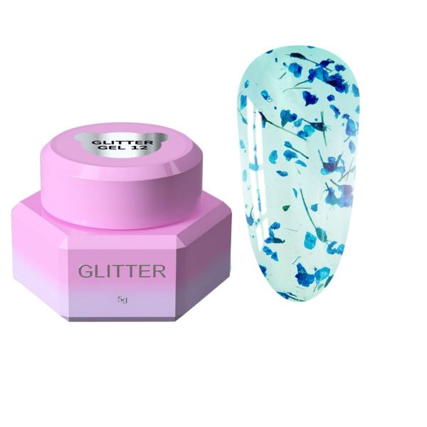 Блесточки для ногтей Glitter Gel You Are Cute 12, 5мл