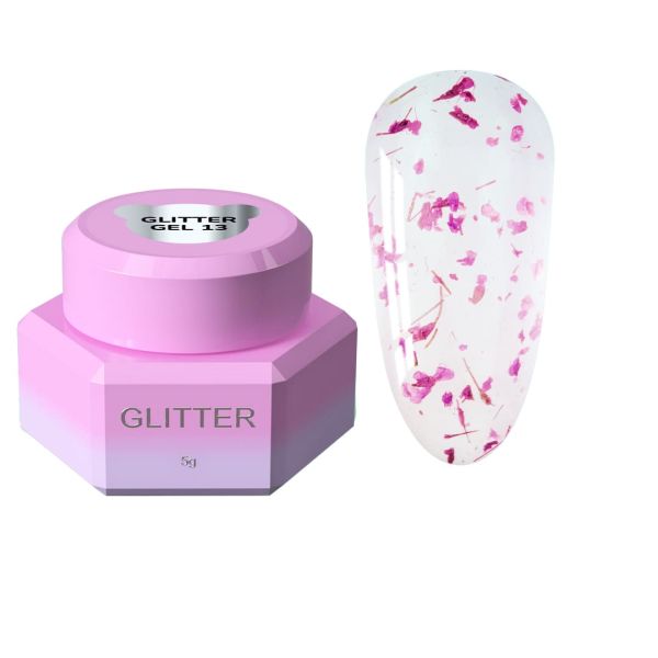 Блесточки для ногтей Glitter Gel You Are Cute 13, 5мл