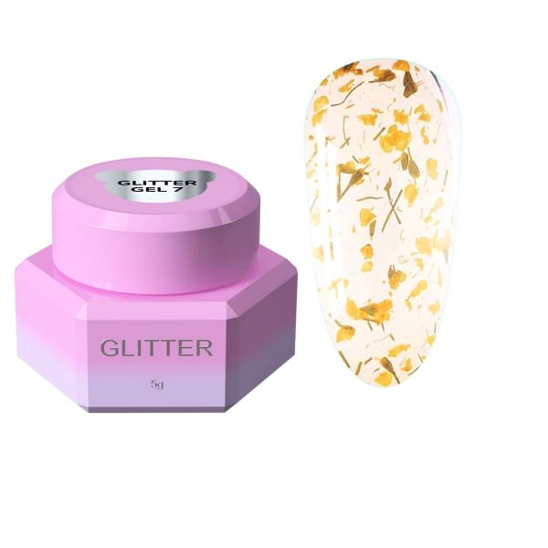 Блесточки для ногтей Glitter Gel You Are Cute 07, 5мл