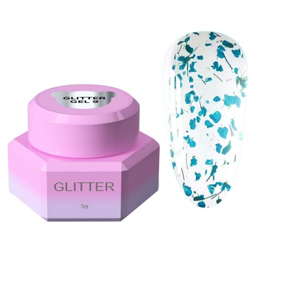 Блесточки для ногтей Glitter Gel You Are Cute 09, 5мл