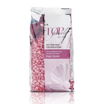 Горячий  пленочный воск в гранулах Розовый Жемчуг TOP FORMULA ItalWax 