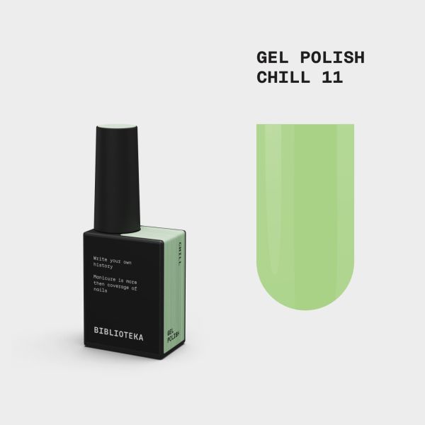 Гель-лак Biblioteka 11 Chill  М'ята, 10мл