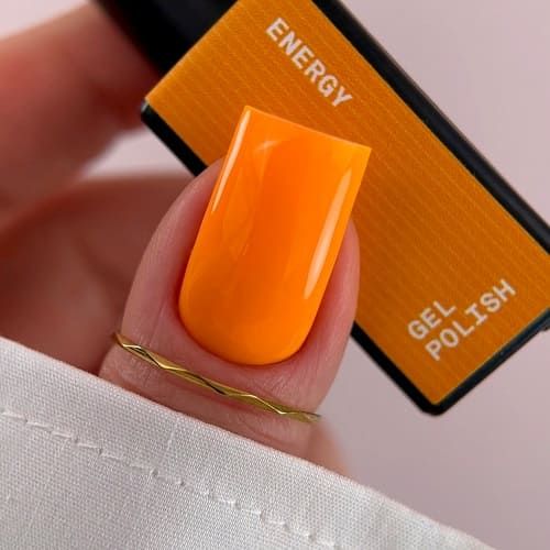 Гель-лак Biblioteka 68 Energy  теплий помаранч, 10мл