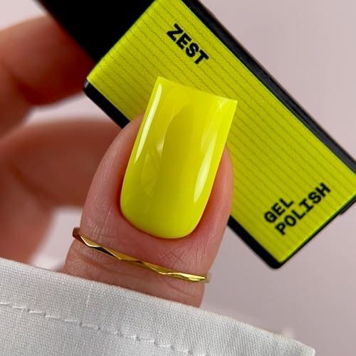 Гель-лак Biblioteka 69 Zest  м’який неоновий жовтий, 10мл
