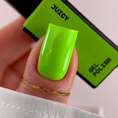 Гель-лак Biblioteka 70 JUICY  яскравий лайм, 10мл