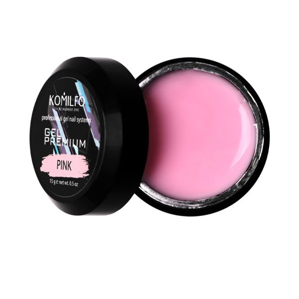 Гель для нарощування Komilfo Gel Premium Pink, 15 г