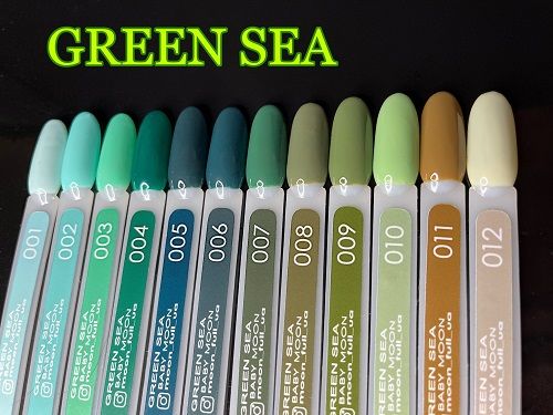 Гель-лак Baby Moon Green Sea 09 оливковий, 6мл