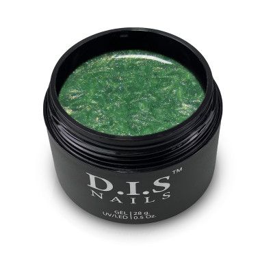 Гель камуфлюючий D.I.S Nails Hard Green Shimmer 28г