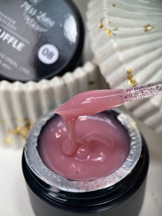 Густий гель для  нігтів Miss Luna Souffle Gel 8 пудрово-рожевий, 30 мл