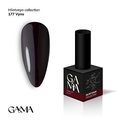 Гель-лак GaMa Hlintveyn collection 177 vyno 10мл