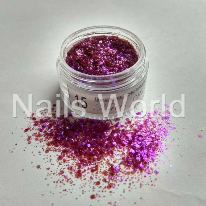 Пластівці  Flash Nails World №15