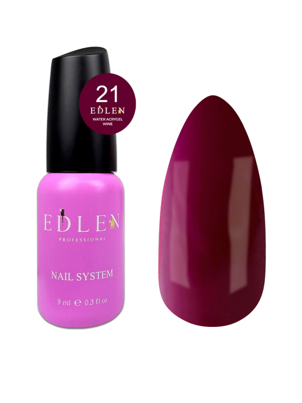Жидкий  акригель Edlen Water Acrygel Wine 9мл 21