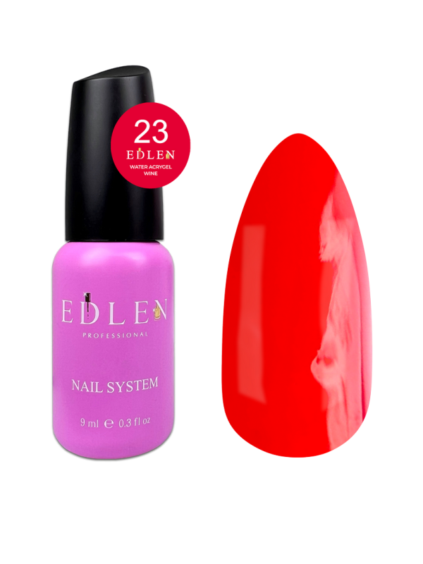 Жидкий  акригель Edlen Water Acrygel Wine 9мл 23