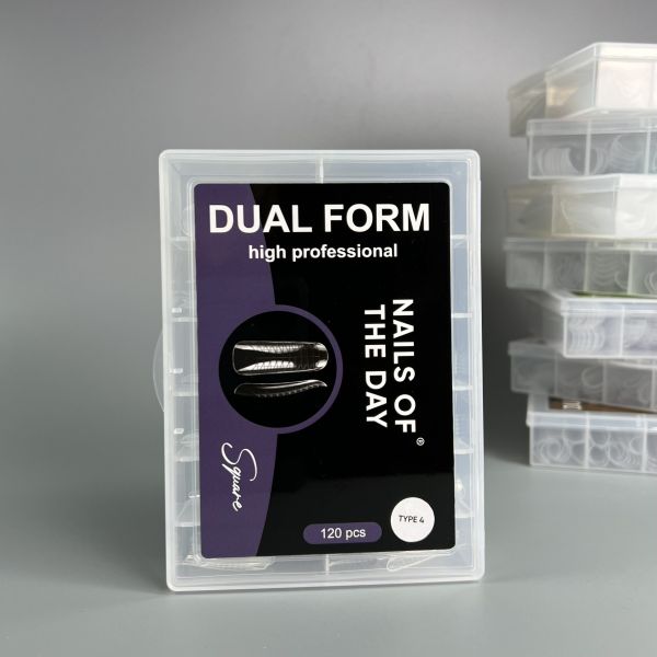 Верхні форми для нігтів NAILSOFTHEDAY Dual Form Square (Type 4) скво квадрат  120шт