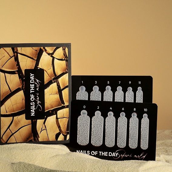 Силиконовые молды для верхних форм NAILSOFTHEDAY Wild Safari Dusty Terra /спрагла земля (Type 16),12 шт в коробці