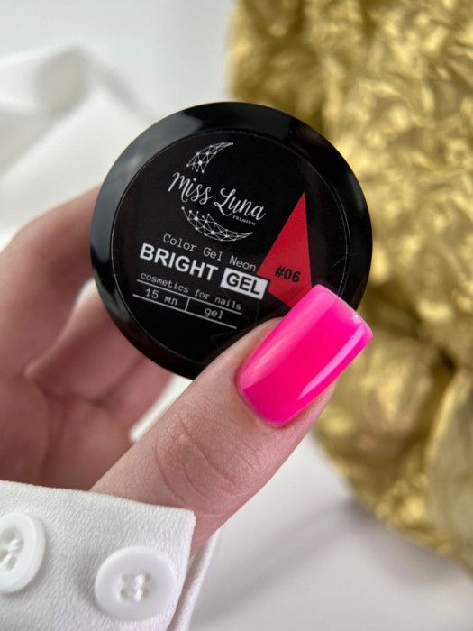 Гель для наращивания Miss Luna Bright gel 06, 15мл