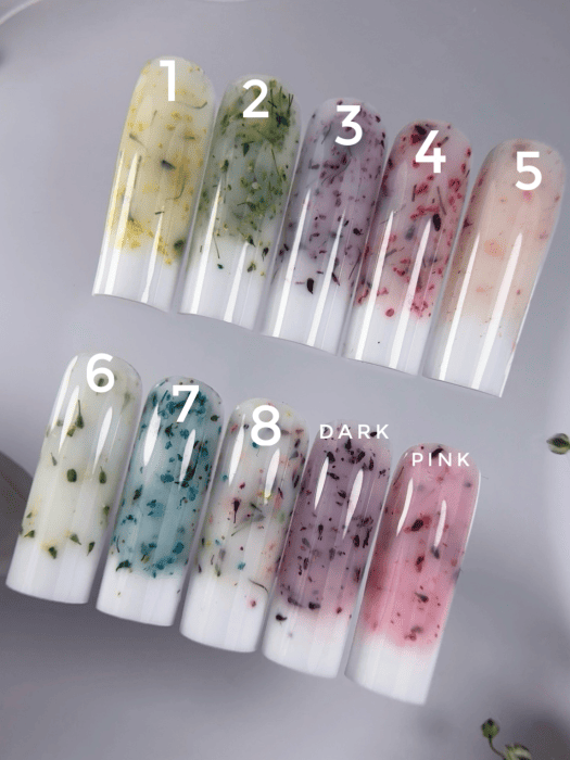 Гель Miss Luna з сухоцвітами Milk Flower Gel 06