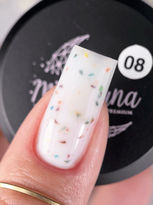 Гель Miss Luna з сухоцвітами Milk Flower Gel 08