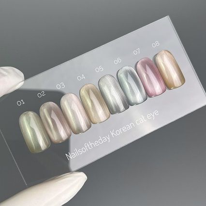 Гель лак корейське котяче око NailsOfTheday  Korean cat eye 07 ліловий 10мл