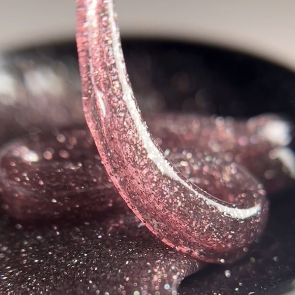 Коричневий світловідбиваючий будівельний гель NAILSOFTHENIGHT Sparkle builder gel 07 15мл