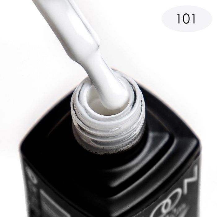 Гель-лак MOON FULL color Gel polish №101 (білий, емаль), 8 мл