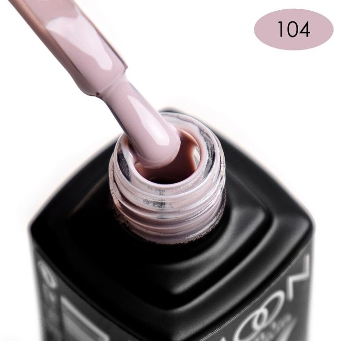 Гель-лак MOON FULL color Gel polish №104 (холодний блідо-рожевий, емаль), 8 мл