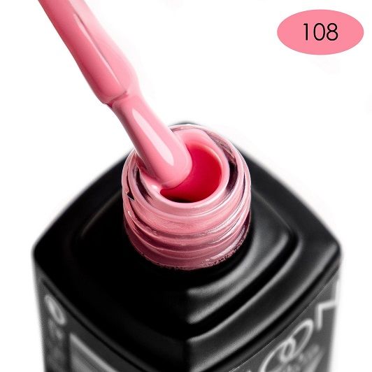 Гель-лак MOON FULL color Gel polish №108 (теплый розовый, эмаль), 8 мл