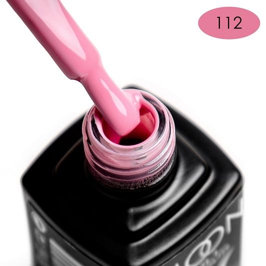 Гель-лак MOON FULL color Gel polish №112 (рожевий холодний, емаль), 8 мл