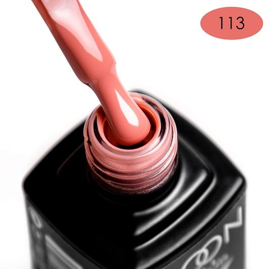 Гель-лак MOON FULL color Gel polish №113 (лососевый, эмаль), 8 мл