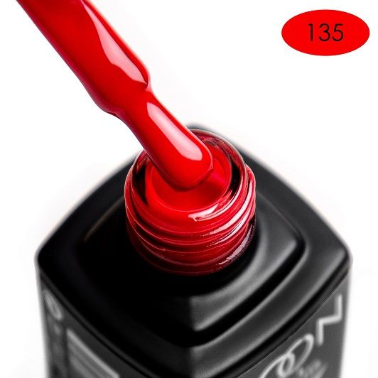 Гель-лак MOON FULL color Gel polish №135 (красный закат, эмаль), 8 мл