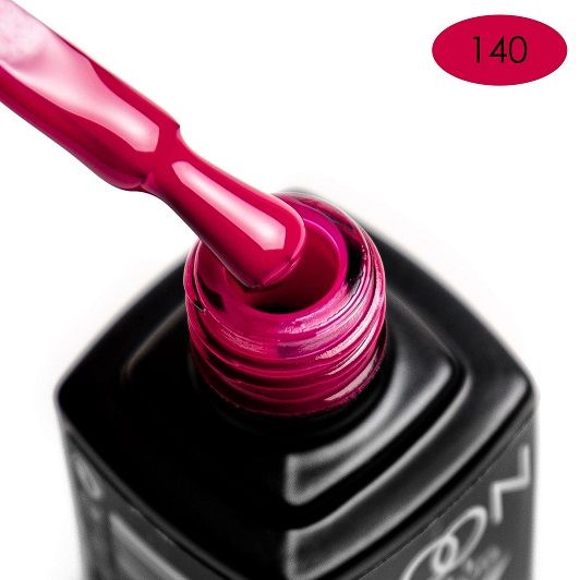 Гель-лак MOON FULL color Gel polish №140 (малиновый, эмаль), 8 мл