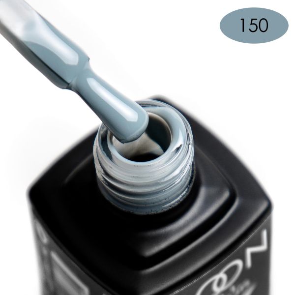 Гель-лак MOON FULL color Gel polish №150 (светло-серый с голубым оттенком, эмаль), 8 мл