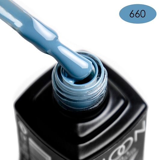 Гель-лак MOON FULL color Gel polish №660 голубовато-сірий