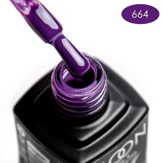 Гель-лак MOON FULL color Gel polish №664 аметистовый темный