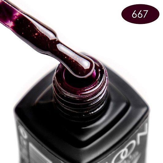 Гель-лак MOON FULL color Gel polish №667 шоколадно-сливовий