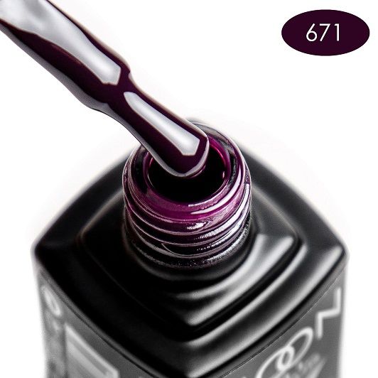 Гель-лак MOON FULL color Gel polish №671 черничный