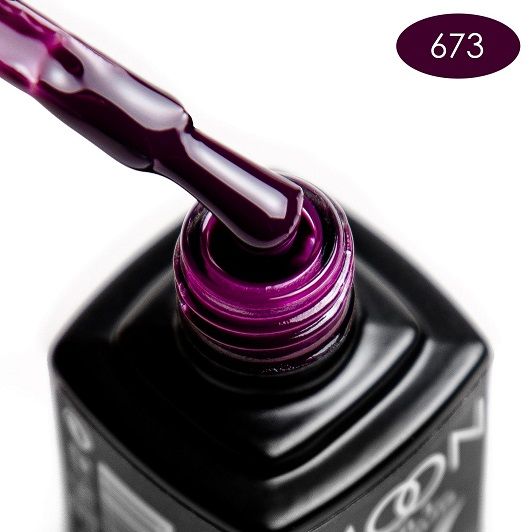 Гель-лак MOON FULL color Gel polish №673 брусничний темний