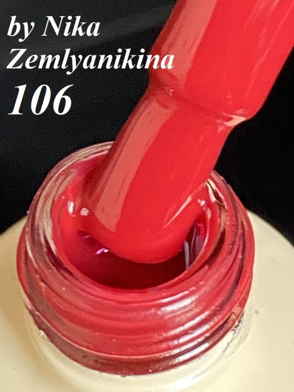 Гель-лак N.Z. (by Nika Zemlyanikina) №106 (малиновий), 6 мл