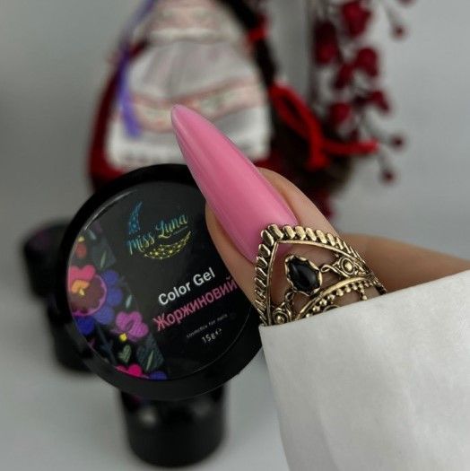 Гель для нарощування Miss Luna Color gel Жоржиновий, 15мл