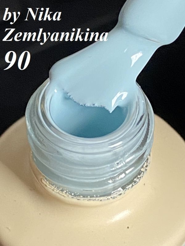 Гель-лак N.Z. (by Nika Zemlyanikina) №90 (грязно-голубой), 6 мл