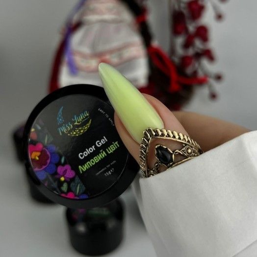 Гель для наращивания Miss Luna Color gel Липовый цвет, 15мл