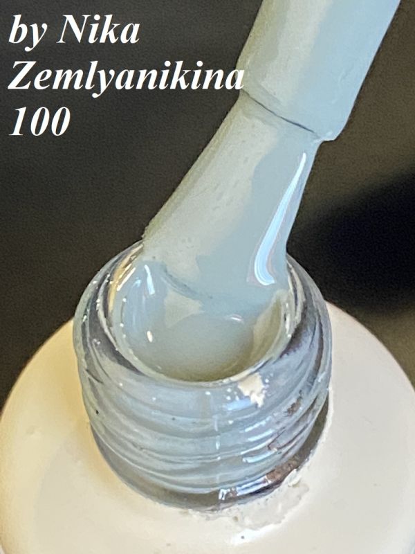 Гель-лак N.Z. (by Nika Zemlyanikina) №100 (сірий), 6 мл