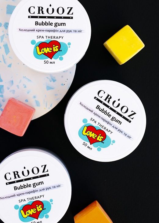 Холодний крем-парафін для рук і ніг Crooz  Bubble Gum, 50мл 
