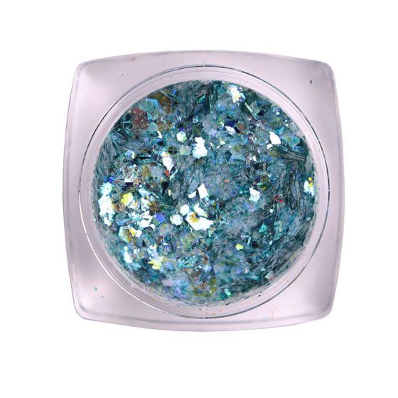 Komilfo блесточки MIX chameleon 006, микс размеров (голубой), 1,5 г